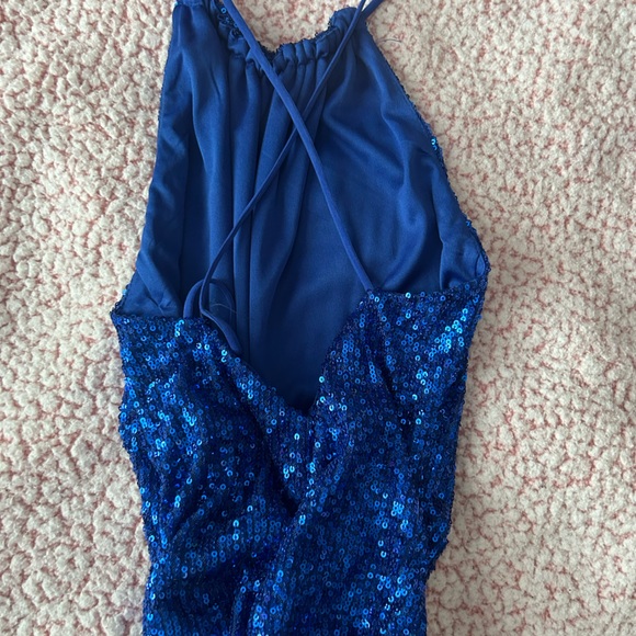 NWOT Blue sequin dress size small fashion nova - Picture 3 of 5